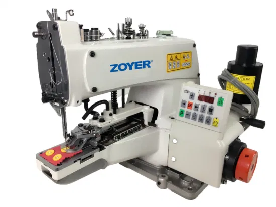 Zy373D Industrienähmaschine mit Direktantrieb und Knopf zum Anbringen von Nagelsocken, Bartack